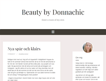 Tablet Screenshot of beautybydonnachic.com